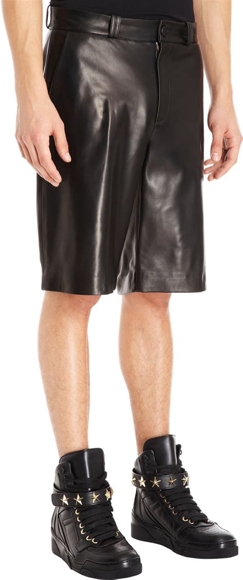 givenchy leather biker skinny pants|Givenchy men's shorts.